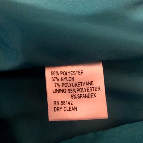 Maggy London Blue Midi Cocktail Dress sz 6 - Picture 5 of 5